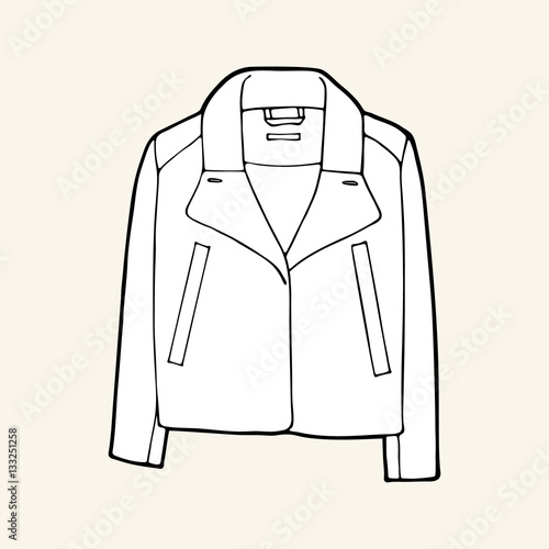 Black & white jacket with collar