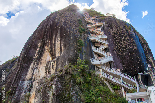 Rock of Guatape (Piedra de Penol) near to Medellin in Colombia photo