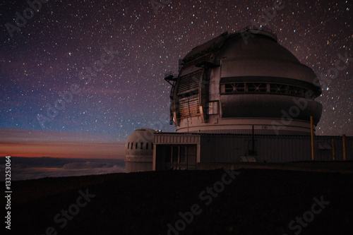Star Observatory Telescope at Mauna Kea in Hawaii