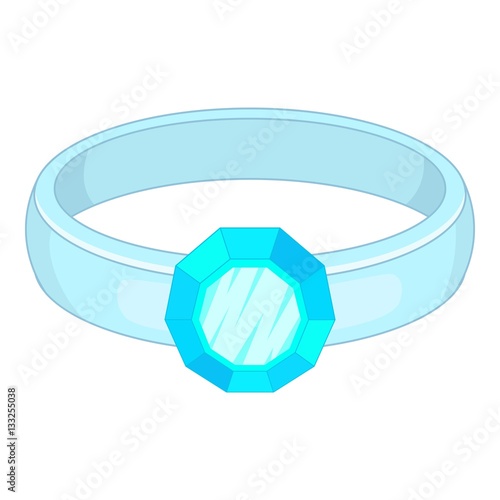 Ring icon, cartoon style