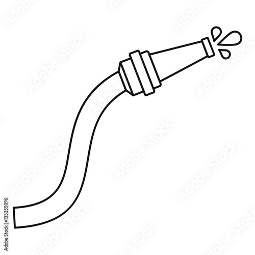 Hose icon, outline style