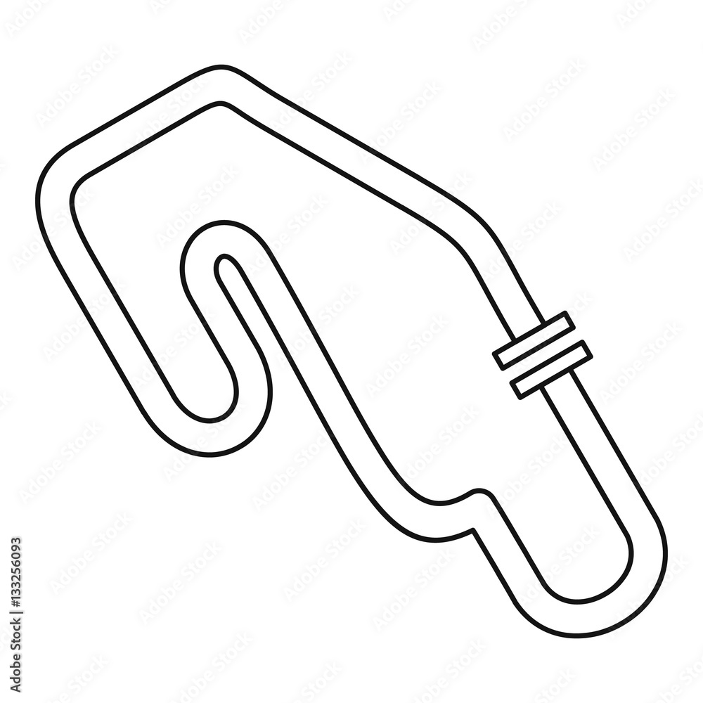 Speedway icon, outline style