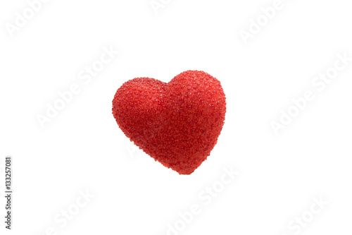 Red Heart isolated on white background