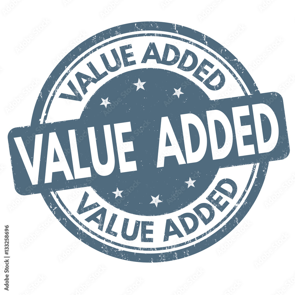 Value added sign or stamp Value added sign or stamp