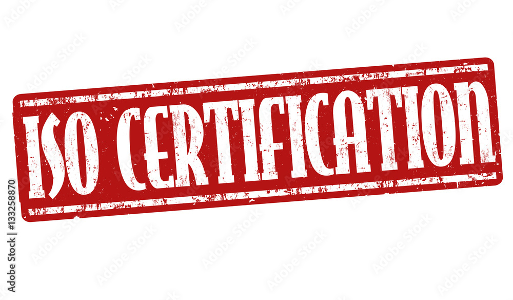ISO certification sign or stamp ISO certification sign or stamp