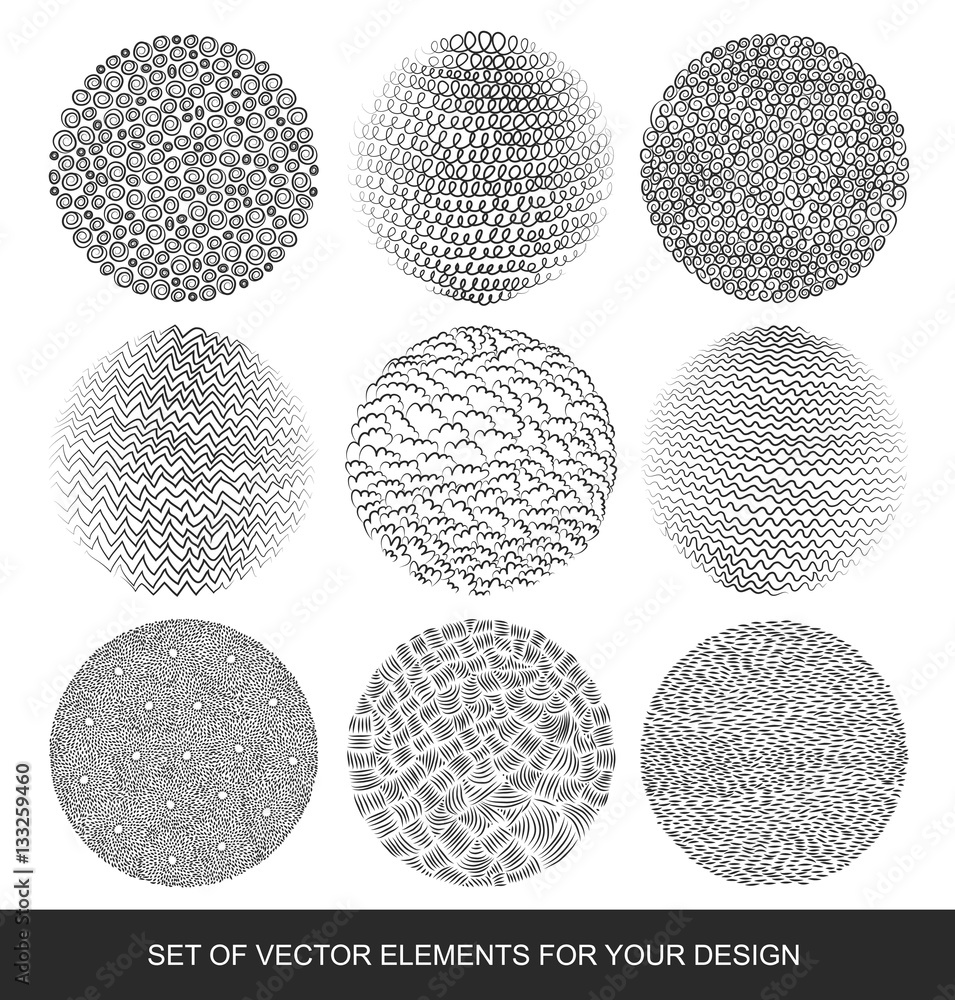 Hand drawn grunge, gradient textures and brushes. Artistic vecto Hand drawn grunge, gradient textures and brushes. Artistic vecto