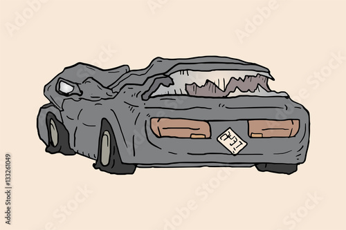 Damage car