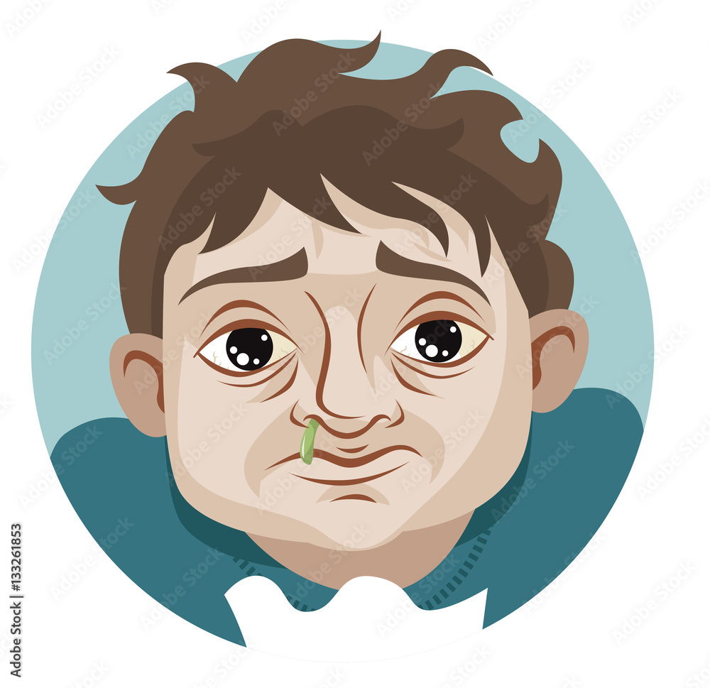 man with the flu man with the flu
