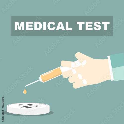 Medical test superbugs various bacteria and microbes cartoon vector illustration, Lab test for find to heal up from superbugs