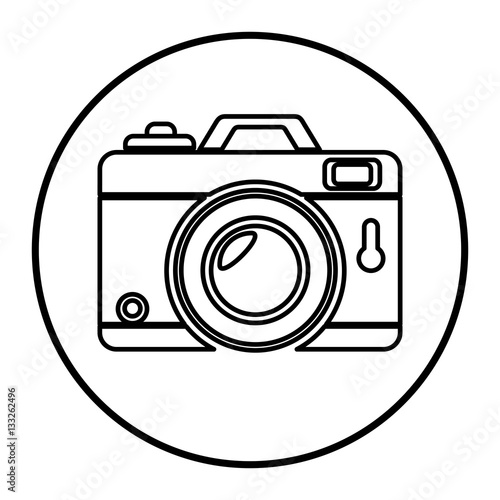 camera photographic isolated icon vector illustration design