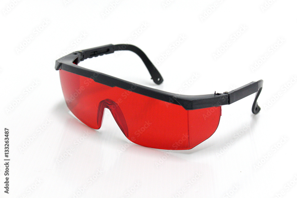 Laser Enhancement Glasses on white background Stock Photo Adobe Stock