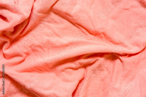 ピンクの布地