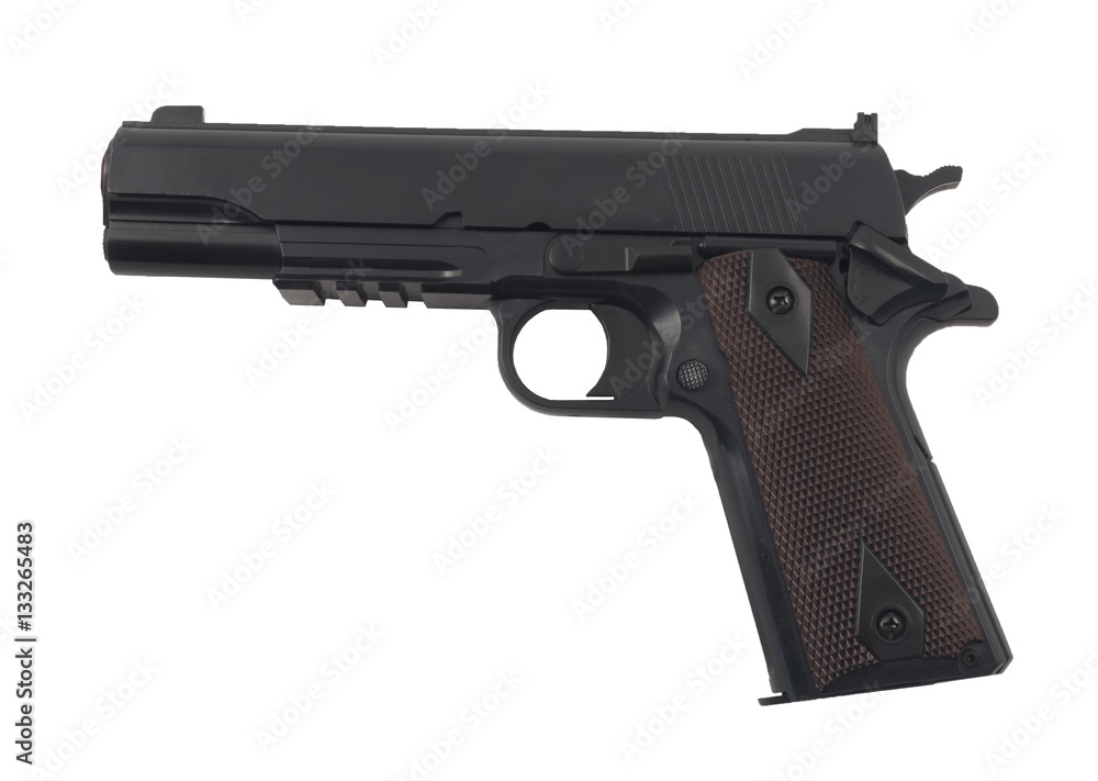 1911 pistol with clipping path 1911 pistol with clipping path