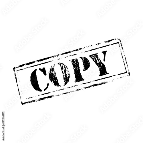 'COPY ' rubber stamp over 