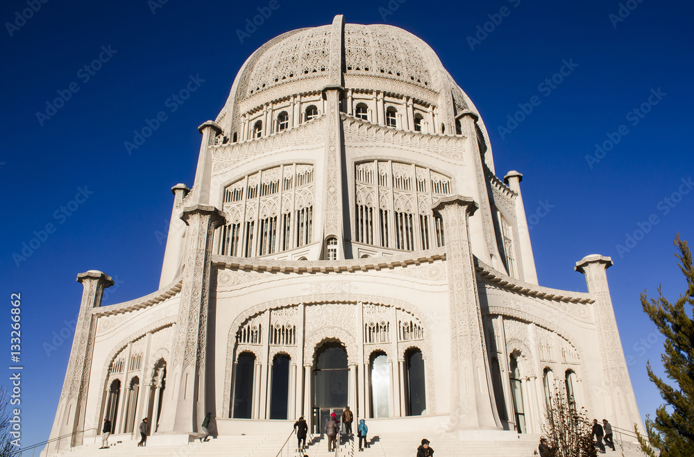 The Bahai temple in Chicago