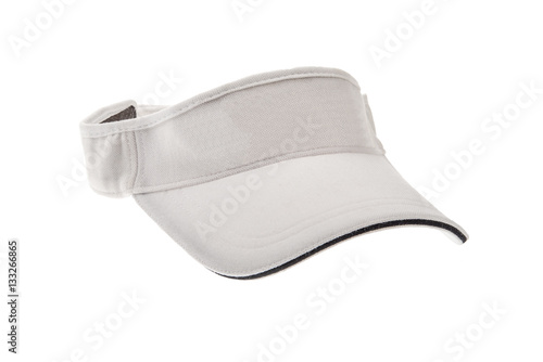 White golf visor for man or woman photo