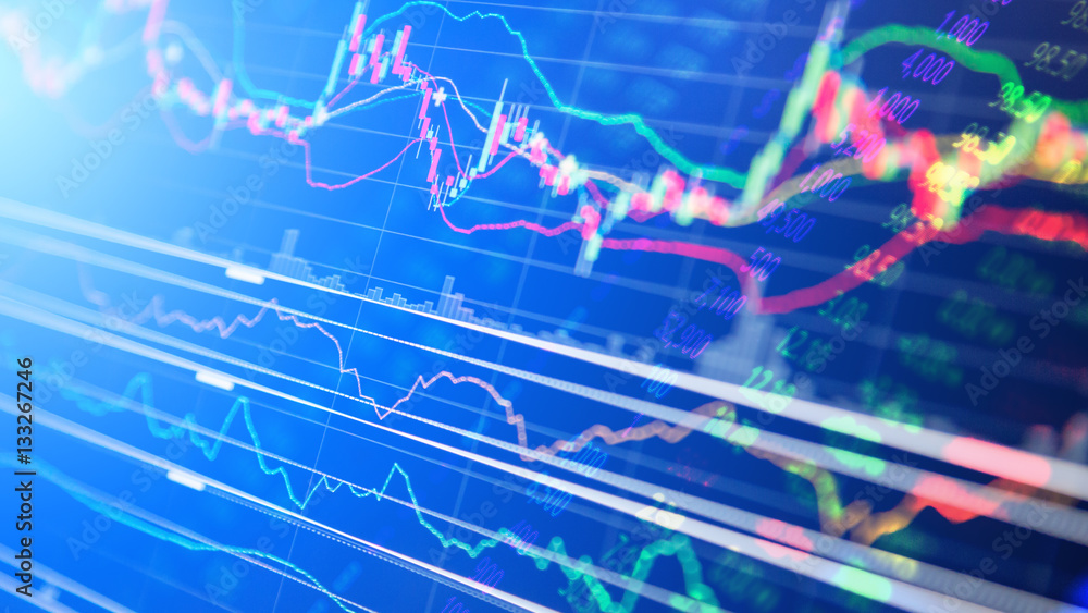 Candle stick graph chart of stock market investment trading Candle stick graph chart of stock market investment trading