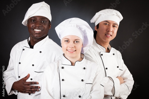 Multi-ethnic Group Of Cooks