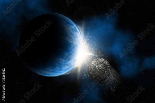 Fototapeta Naklejka Na Ścianę i Meble -  Fictional space background