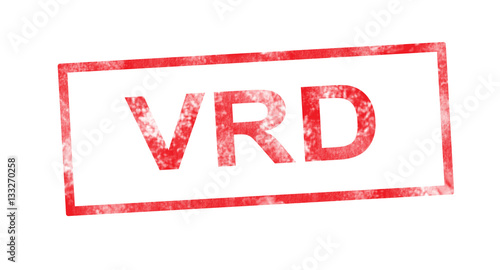 VRD in red rectangular stamp