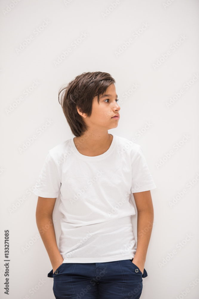A boy posing in studio A boy posing in studio