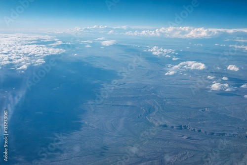 Fototapeta Naklejka Na Ścianę i Meble -  Beautiful Clouds, a view from airplane window