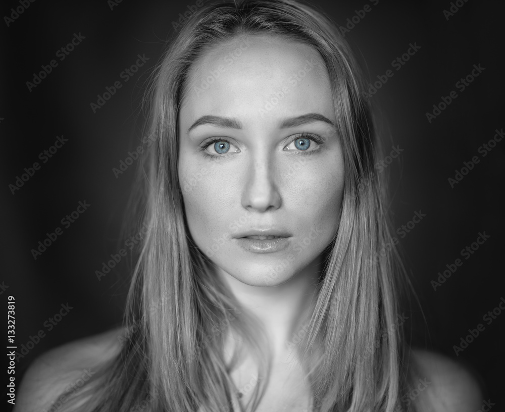 Portrait of a beautiful young woman. Portrait of a beautiful young woman.