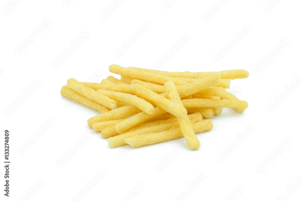 French fries isolated on white background.. French fries isolated on white background..