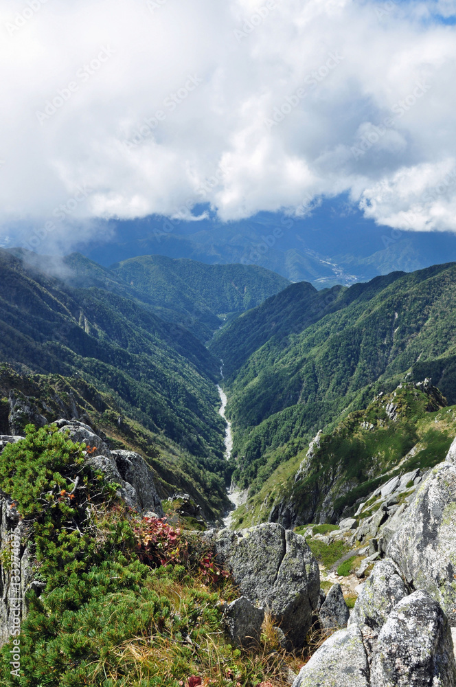 Naklejka premium 登山_木曽駒ヶ岳