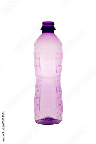 Plastic bottle isolated on white..