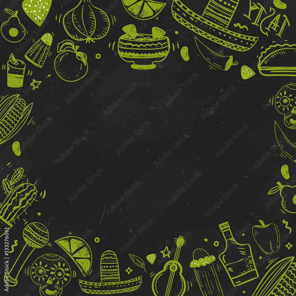 Mexican Menu Background