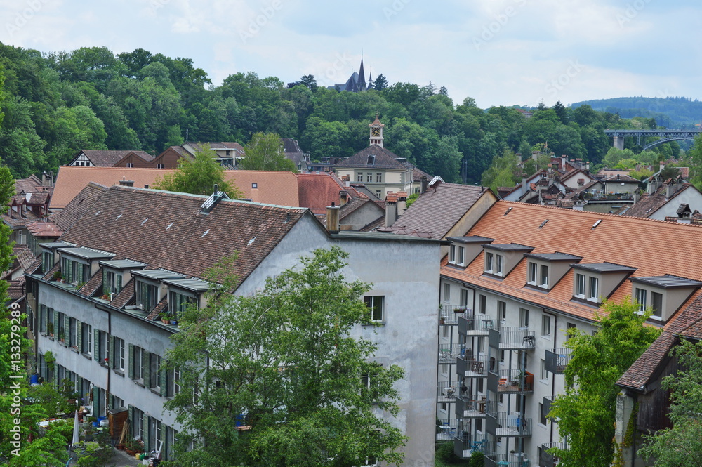 landscape of building in Bern Switzerland capital