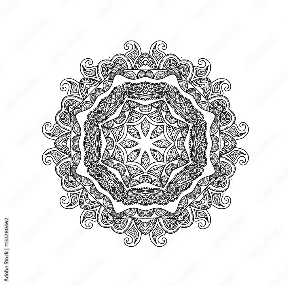 Abstract background with ornamental shape