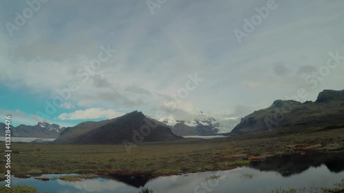 Iceland Volcanoes and Glaciers from Ring Road photo