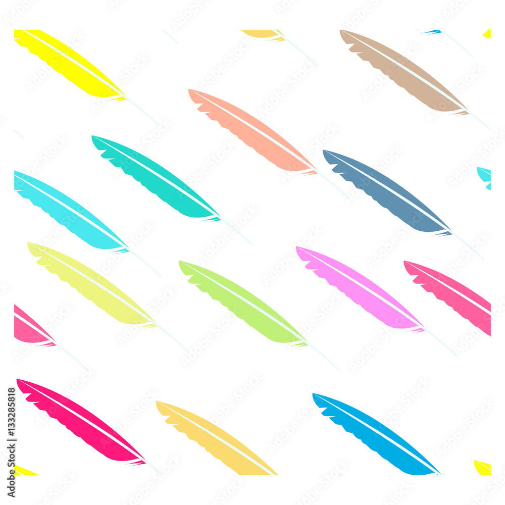 Feathers seamless pattern Feathers seamless pattern