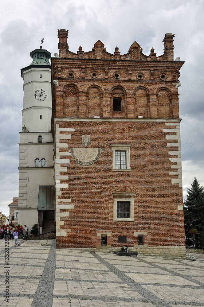 Miasto Sandomierz - rynek i ratusz