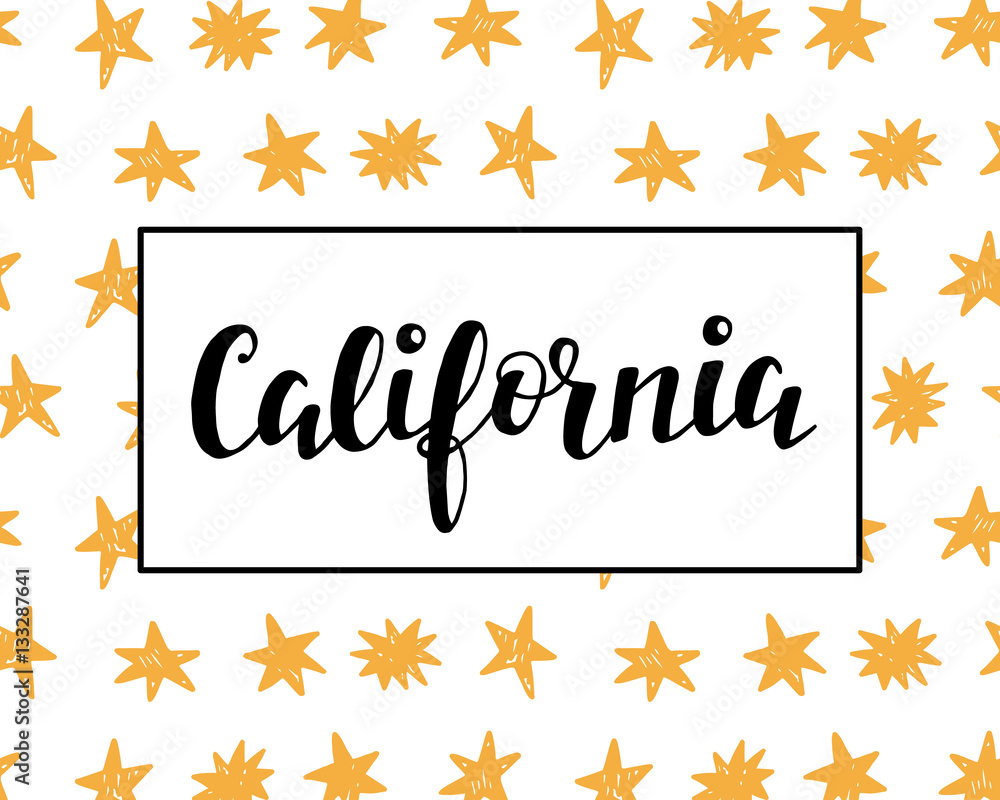 Obraz premium California modern calligraphy