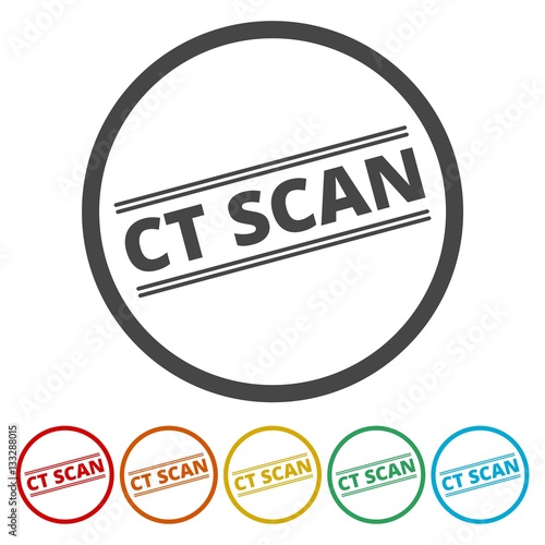 CT scan icon, CT scanner 