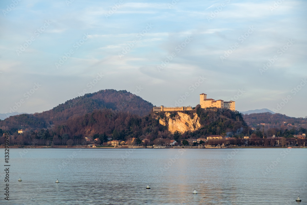 Fortress of Angera on Lake Maggiore, Italy
