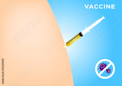 vaccine apply on the body to kill virus