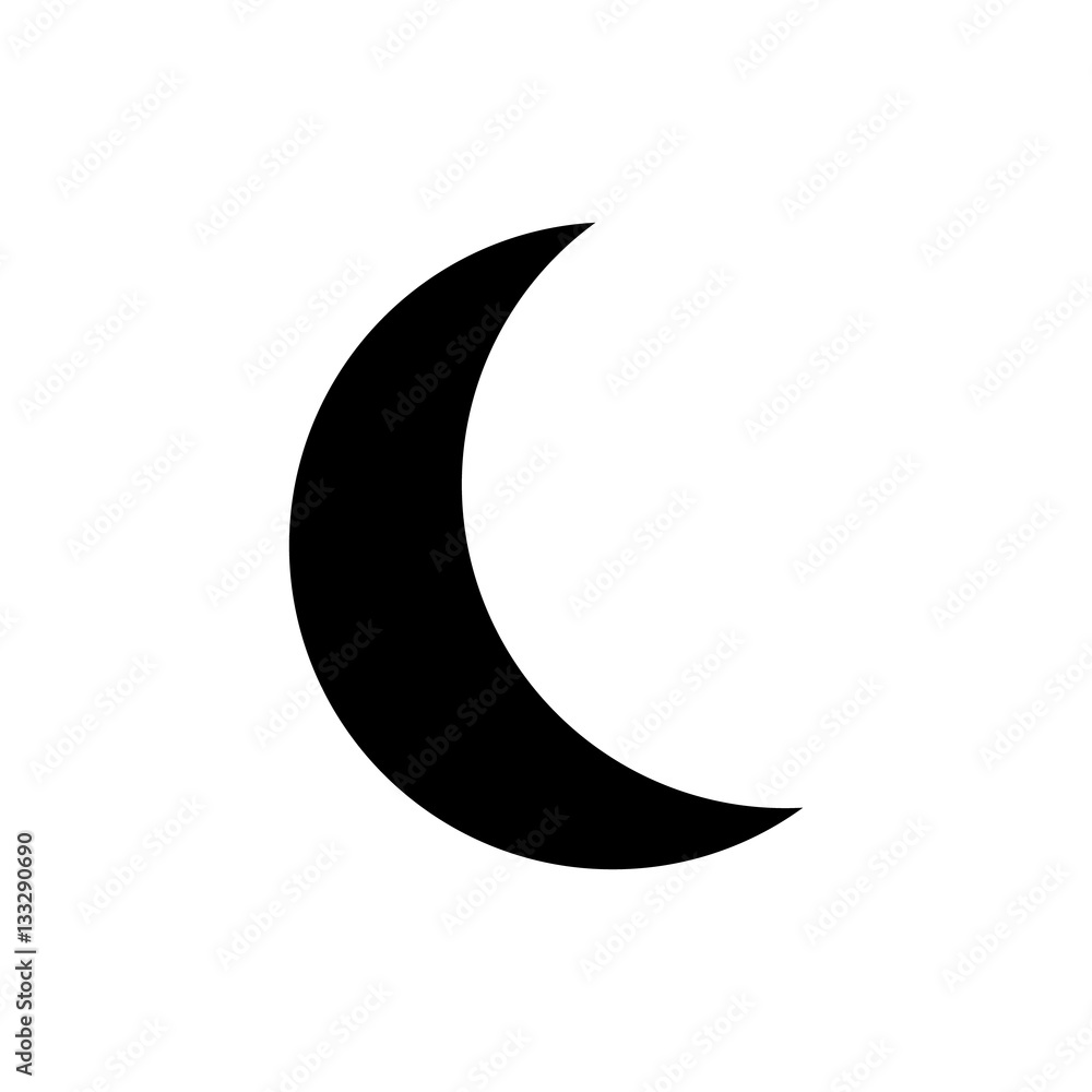 moon silhouette isolated icon vector illustration design moon silhouette isolated icon vector illustration design