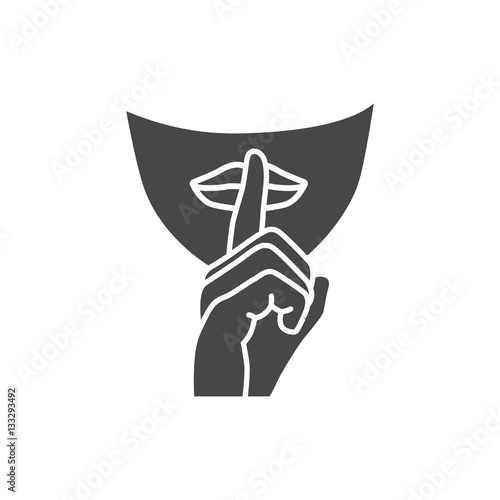 Please be quiet sign