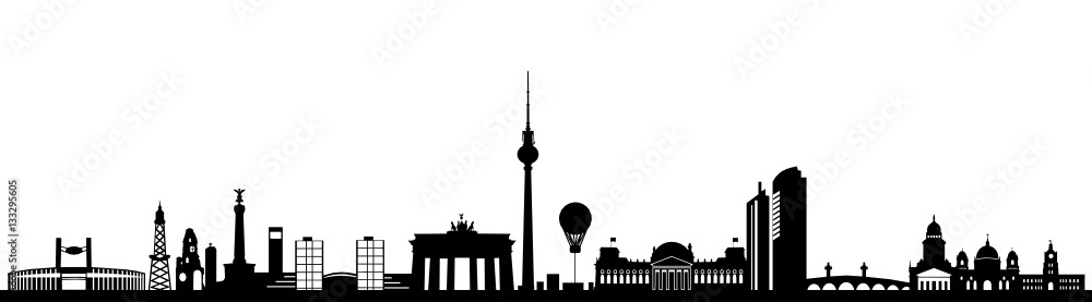 Skyline Berlin - obrazy, fototapety, plakaty 