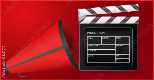 Film Slate and Megaphone