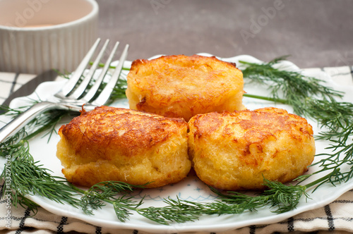 Traditional recipe fish cakes made to a Portuguese recipe with salt cod.