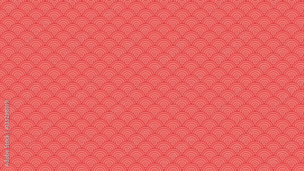 Pattern of red geometric shapes in china style Pattern of red geometric shapes in china style