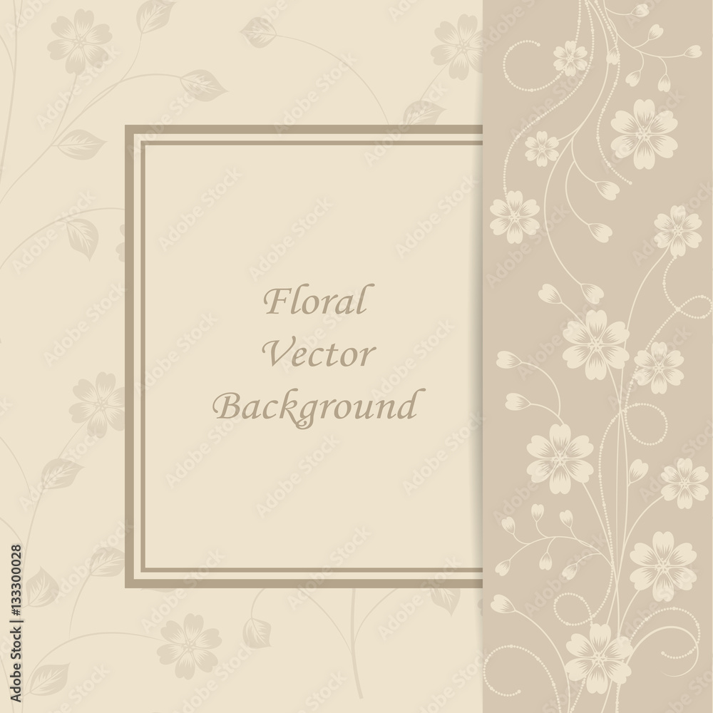 Floral vector background.