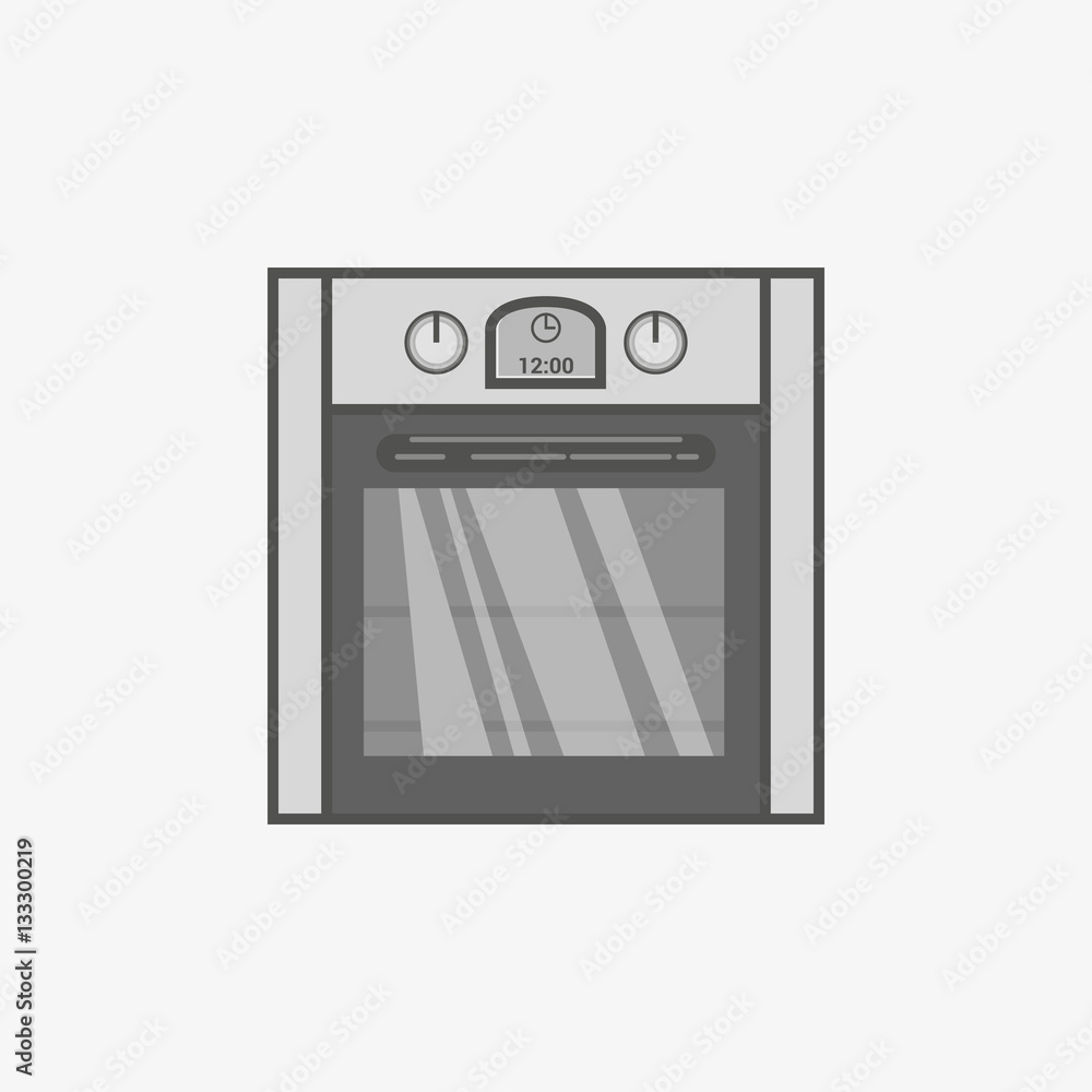A simple flat icon of an oven
A simple flat icon of an oven