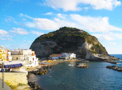 A view of Sant'Angelo in Ischia island, region Campania in Italy