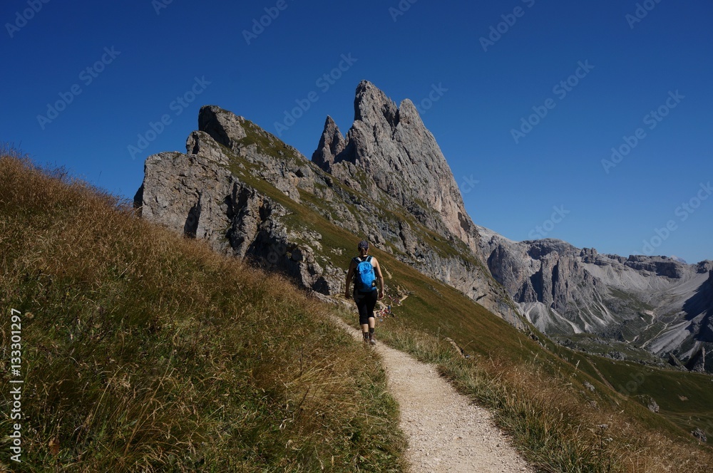 Fototapeta premium Wanderweg zur Fermeda